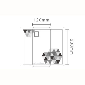 【信封】單色中式12K(白模造)